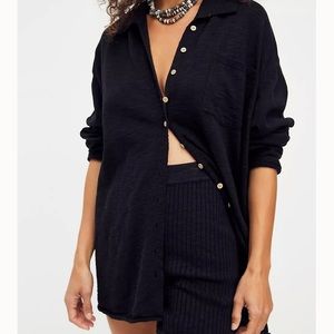 FP Beach sweater set in rusty peach